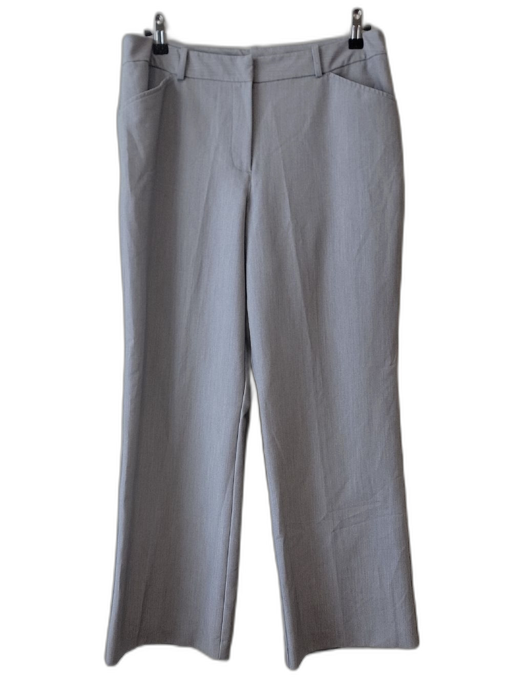 Worthington Business Casual Office Petite Modern Fit Light Gray Trousers